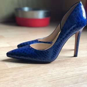 Never worn cobalt blue shoes